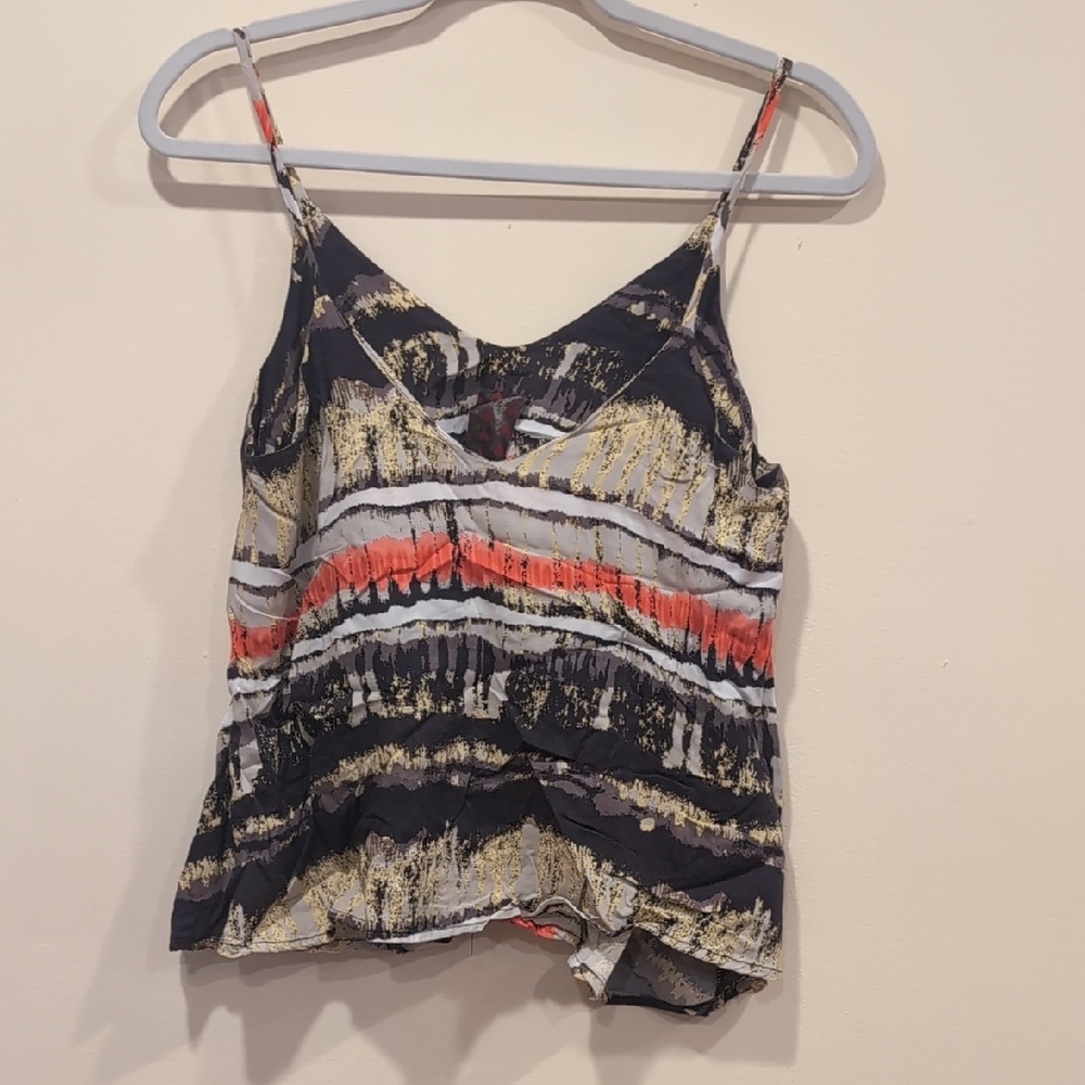 Wallpapher Black and Orange Camisole
